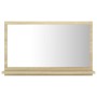 Oak-colored plywood bathroom mirror 60x10.5x37 cm by vidaXL, bathroom vanities - Ref: Foro24-804565, Price: 36,71 €, Discount: %