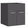 Armario para lavabo madera contrachapada gris 41x38,5x46 cm de vidaXL, Muebles de baño - Ref: Foro24-804640, Precio: 27,73 €,...