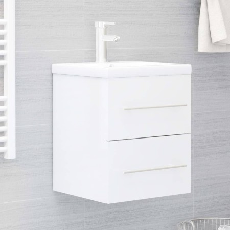 Mueble de lavabo madera ingeniería blanco brillo 41x38,5x48 cm de vidaXL, Muebles de baño - Ref: Foro24-804689, Precio: 47,80...