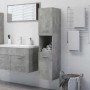 Armario de baño madera contrachapada gris hormigón 30x30x130 cm de vidaXL, Muebles de baño - Ref: Foro24-805001, Precio: 84,6...