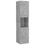 Armario de baño madera contrachapada gris hormigón 30x30x130 cm de vidaXL, Muebles de baño - Ref: Foro24-805001, Precio: 84,6...