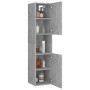 Concrete gray plywood bathroom cabinet 30x30x130 cm by vidaXL, Bathroom furniture - Ref: Foro24-805001, Price: 84,65 €, Disco...