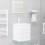 Glossy white engineered wood washbasin cabinet 41x38.5x48 cm by vidaXL, Bathroom furniture - Ref: Foro24-804689, Price: 47,80...