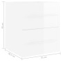 Mueble de lavabo madera ingeniería blanco brillo 41x38,5x48 cm de vidaXL, Muebles de baño - Ref: Foro24-804689, Precio: 47,80...