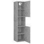 Concrete gray plywood bathroom cabinet 30x30x130 cm by vidaXL, Bathroom furniture - Ref: Foro24-805001, Price: 84,65 €, Disco...