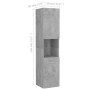 Concrete gray plywood bathroom cabinet 30x30x130 cm by vidaXL, Bathroom furniture - Ref: Foro24-805001, Price: 84,65 €, Disco...