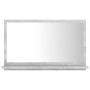 Concrete gray plywood bathroom mirror 60x10.5x37 cm by vidaXL, bathroom vanities - Ref: Foro24-804566, Price: 28,82 €, Discou...