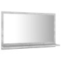 Concrete gray plywood bathroom mirror 60x10.5x37 cm by vidaXL, bathroom vanities - Ref: Foro24-804566, Price: 28,82 €, Discou...