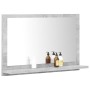 Concrete gray plywood bathroom mirror 60x10.5x37 cm by vidaXL, bathroom vanities - Ref: Foro24-804566, Price: 28,82 €, Discou...