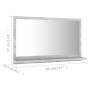 Concrete gray plywood bathroom mirror 60x10.5x37 cm by vidaXL, bathroom vanities - Ref: Foro24-804566, Price: 28,82 €, Discou...