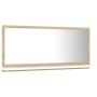 Bathroom mirror in white oak plywood 80x10.5x37 cm by vidaXL, bathroom vanities - Ref: Foro24-804576, Price: 30,36 €, Discoun...