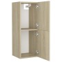 Armario de baño madera contrachapada roble Sonoma 30x30x80 cm de vidaXL, Muebles de baño - Ref: Foro24-804991, Precio: 39,11 ...