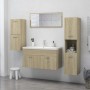 Armario de baño madera contrachapada roble Sonoma 30x30x80 cm de vidaXL, Muebles de baño - Ref: Foro24-804991, Precio: 39,11 ...