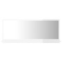 Glossy white plywood bathroom mirror 90x10.5x37 cm by vidaXL, bathroom vanities - Ref: Foro24-804586, Price: 36,48 €, Discoun...