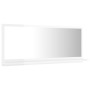 Glossy white plywood bathroom mirror 90x10.5x37 cm by vidaXL, bathroom vanities - Ref: Foro24-804586, Price: 36,48 €, Discoun...