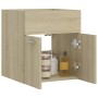 Oak plywood sink cabinet 41x38.5x46 cm by vidaXL, Bathroom furniture - Ref: Foro24-804641, Price: 27,99 €, Discount: %