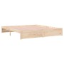 Solid pine wood bed frame 180x200 cm by vidaXL, Beds and slatted bases - Ref: Foro24-833247, Price: 174,11 €, Discount: %