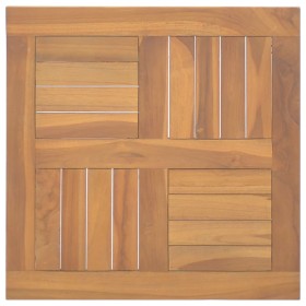 Tablero de mesa cuadrado madera maciza de teca 50x50x2,5 cm de vidaXL, Tableros para mesas - Ref: Foro24-316156, Precio: 57,9...