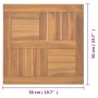 Quadratische Tischplatte aus massivem Teakholz, 50 x 50 x 2,5 cm von vidaXL, Tischplatten - Ref: Foro24-316156, Preis: 57,54 ...