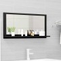 Espejo de baño madera contrachapada negro 80x10,5x37 cm de vidaXL, Tocadores de baño - Ref: Foro24-804572, Precio: 31,05 €, D...