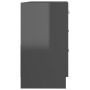 Glossy gray plywood sink cabinet 63x30x54 cm by vidaXL, Bathroom furniture - Ref: Foro24-804192, Price: 127,28 €, Discount: %