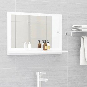 Bathroom mirror plywood white 60x10.5x37 cm by vidaXL, bathroom vanities - Ref: Foro24-804562, Price: 33,28 €, Discount: %