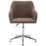 Silla de oficina giratoria de tela marrón de vidaXL, Sillas de oficina - Ref: Foro24-278508, Precio: 83,66 €, Descuento: %