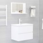 Espejo de baño madera contrachapada blanco 60x10,5x37 cm de vidaXL, Tocadores de baño - Ref: Foro24-804562, Precio: 35,42 €, ...