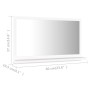 Bathroom mirror plywood white 60x10.5x37 cm by vidaXL, bathroom vanities - Ref: Foro24-804562, Price: 33,28 €, Discount: %