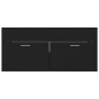 Black plywood sink cabinet 100x38.5x46 cm by vidaXL, Bathroom furniture - Ref: Foro24-804675, Price: 46,69 €, Discount: %