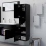 Armario de baño madera contrachapada negro 30x30x130 cm de vidaXL, Muebles de baño - Ref: Foro24-804998, Precio: 64,07 €, Des...