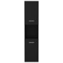 Armario de baño madera contrachapada negro 30x30x130 cm de vidaXL, Muebles de baño - Ref: Foro24-804998, Precio: 64,07 €, Des...