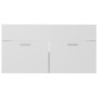 Armario para lavabo contrachapada blanco roble 90x38,5x46 cm de vidaXL, Muebles de baño - Ref: Foro24-804670, Precio: 37,23 €...