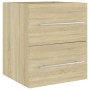 Armario para lavabo contrachapada color roble 41x38,5x48 cm de vidaXL, Muebles de baño - Ref: Foro24-804686, Precio: 43,15 €,...