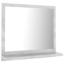 Concrete gray plywood bathroom mirror 40x10.5x37 cm by vidaXL, bathroom vanities - Ref: Foro24-804557, Price: 26,39 €, Discou...