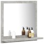 Concrete gray plywood bathroom mirror 40x10.5x37 cm by vidaXL, bathroom vanities - Ref: Foro24-804557, Price: 26,39 €, Discou...