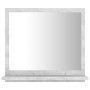 Concrete gray plywood bathroom mirror 40x10.5x37 cm by vidaXL, bathroom vanities - Ref: Foro24-804557, Price: 26,39 €, Discou...