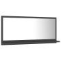 Gray plywood bathroom mirror 80x10.5x37 cm by vidaXL, bathroom vanities - Ref: Foro24-804573, Price: 29,73 €, Discount: %