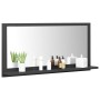 Gray plywood bathroom mirror 80x10.5x37 cm by vidaXL, bathroom vanities - Ref: Foro24-804573, Price: 29,73 €, Discount: %