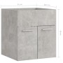 Waschbeckenschrank aus betongrauem Sperrholz, 41 x 38,5 x 46 cm von vidaXL, Badezimmermöbel - Ref: Foro24-804642, Preis: 27,2...