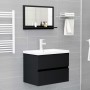 Espejo de baño madera contrachapada negro 60x10,5x37 cm de vidaXL, Tocadores de baño - Ref: Foro24-804563, Precio: 38,99 €, D...