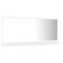 White plywood bathroom mirror 80x10.5x37 cm by vidaXL, bathroom vanities - Ref: Foro24-804571, Price: 29,99 €, Discount: %