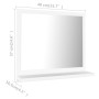 Espejo de baño madera contrachapada blanco 40x10,5x37 cm de vidaXL, Tocadores de baño - Ref: Foro24-804553, Precio: 27,90 €, ...