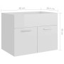 Waschbeckenschrank aus Sperrholz weiß 60x38,5x46 cm von vidaXL, Badezimmermöbel - Ref: Foro24-804653, Preis: 45,56 €, Rabatt: %