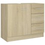 Armario para lavabo madera contrachapada color roble 63x30x54cm de vidaXL, Muebles de baño - Ref: Foro24-804187, Precio: 103,...