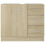 Armario para lavabo madera contrachapada color roble 63x30x54cm de vidaXL, Muebles de baño - Ref: Foro24-804187, Precio: 103,...