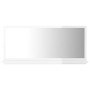 Glossy white plywood bathroom mirror 80x10.5x37 cm by vidaXL, bathroom vanities - Ref: Foro24-804577, Price: 29,52 €, Discoun...