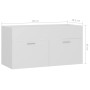 White plywood sink cabinet 90x38.5x46 cm by vidaXL, Bathroom furniture - Ref: Foro24-804665, Price: 32,69 €, Discount: %