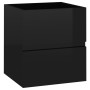 Glossy black plywood sink cabinet 41x38.5x45 cm by vidaXL, Bathroom furniture - Ref: Foro24-804735, Price: 67,24 €, Discount: %