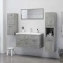 Armario de baño madera contrachapada gris hormigón 30x30x80 cm de vidaXL, Muebles de baño - Ref: Foro24-804992, Precio: 39,08...